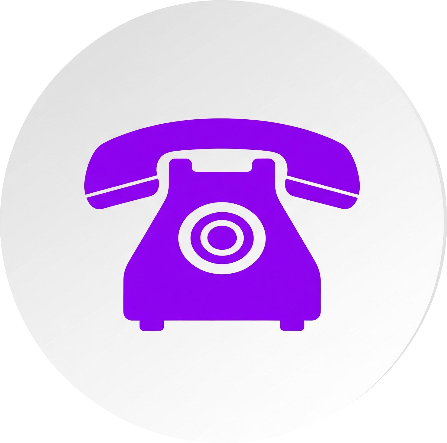 Ícone de Telefone Roxo